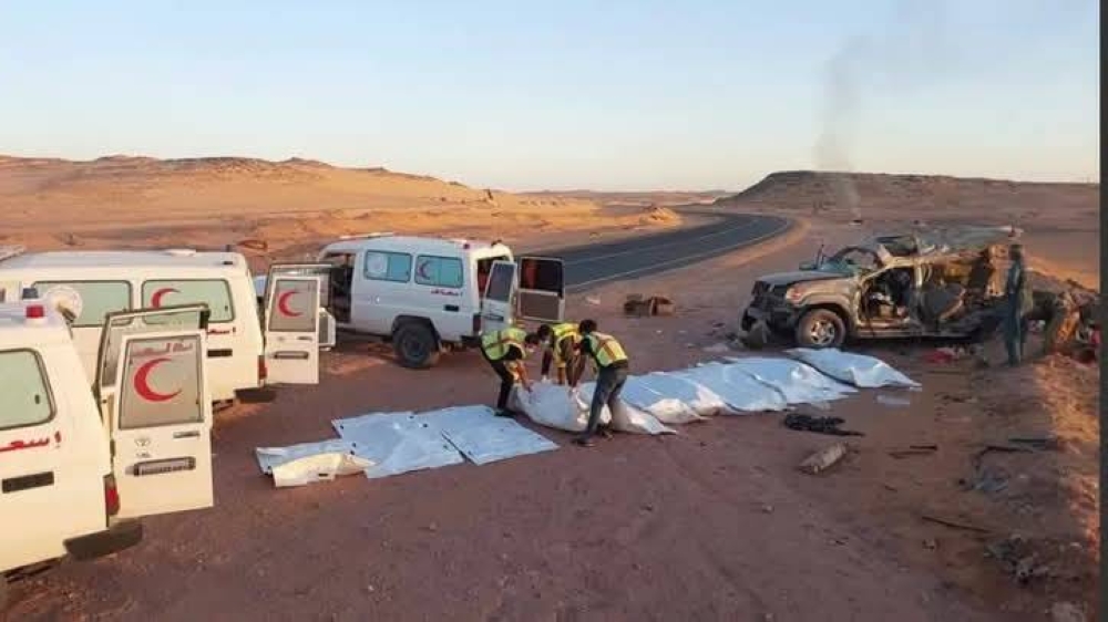 مأساة الصحراء.. مصرع 11 مهاجراً سودانياً بتصادم مروع في ليبيا مأساة الصحراء.. مصرع 11 مهاجراً سودانياً بتصادم مروع في ليبيا