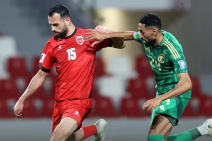 النشامى يتعثرون امام السعودية بهدفين دون مقابل