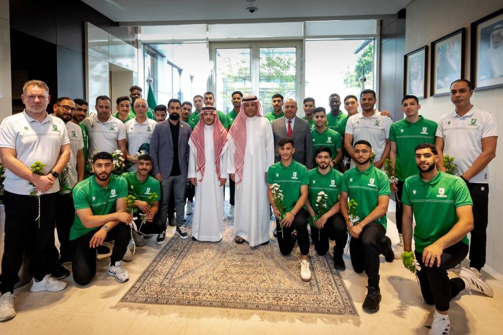 السفارة السعودية تحتفي بـ«أخضر اليد» قبل مونديال بولندا