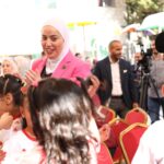 وزيرة التنمية تُشارك أطفال مؤسسة الحسين الاجتماعية الاحتفال بعيد الأضحى