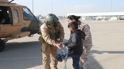 وصول دفعة جديدة من أطفال قطاع غزة لتلقي العلاج في الأردن وصول دفعة جديدة من أطفال قطاع غزة لتلقي العلاج في الأردن