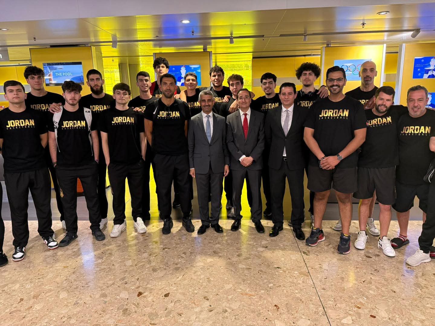 استقبال رسمي لمنتخب الشباب لكرة السلة في سويسرا استعداداً لكأس العالم تحت 19 عاماً