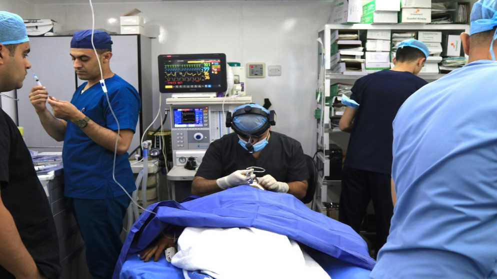 المستشفى الميداني الاردني نابلس/7 يباشر خدماته