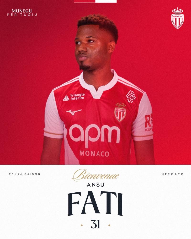 لمدة موسم واحد.. برشلونة: إعارة فاتي إلى موناكو لمدة موسم واحد.. برشلونة: إعارة فاتي إلى موناكو