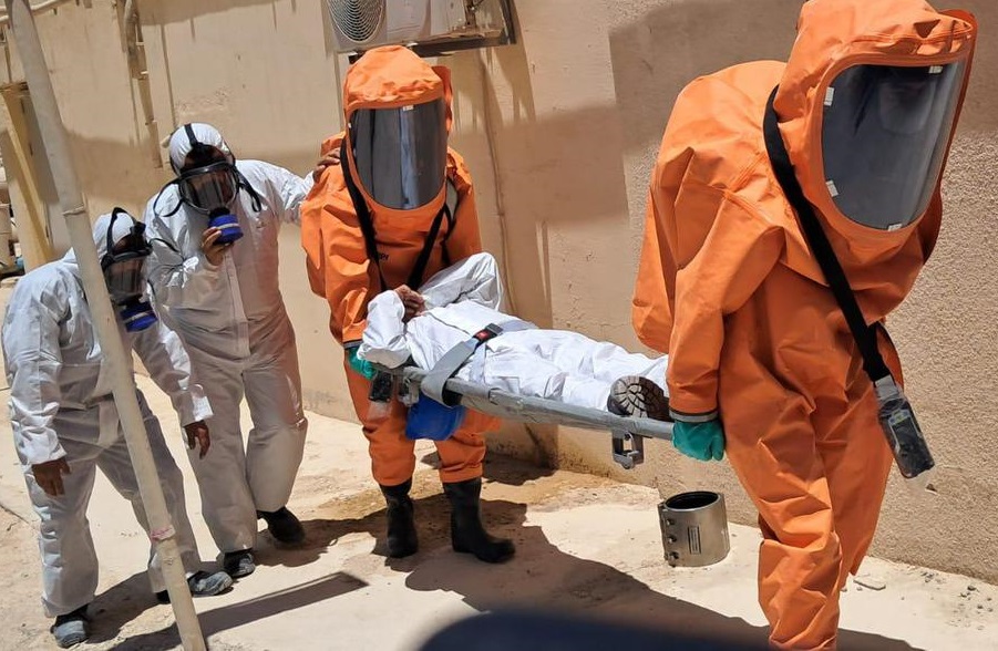 تمرين لمحاكاة تسرب غاز “الأمونيا” في العقبة