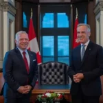 الملك ورئيس الوزراء الكندي يبحثان سبل تطوير الشراكة بين البلدين وأبرز مستجدات المنطقة