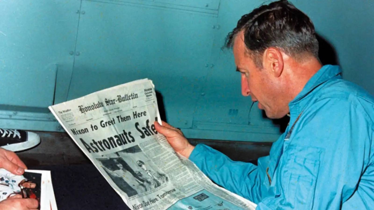 وفاة قائد «أبولو 13» الفضائية إلى القمر وفاة قائد «أبولو 13» الفضائية إلى القمر