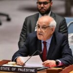 مندوب فلسطين يطالب مجلس الأمن بتنفيذ إعلان نيويورك ووقف حرب غزة