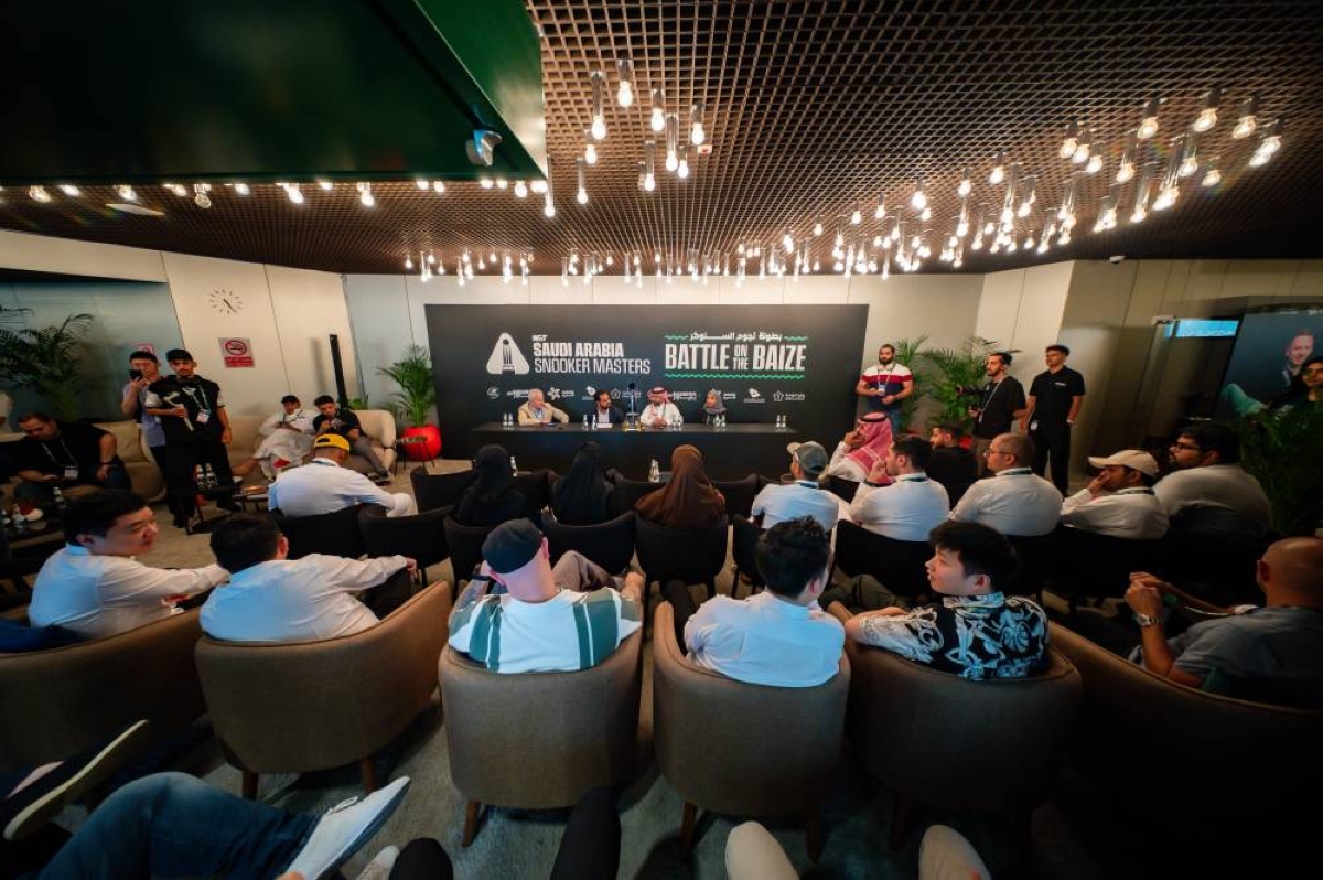 اللجنة المنظمة لبطولة الماسترز للسنوكر في المؤتمر الصحفي: شكراً للسعودية على التنظيم الاحترافي الذي يوازي أكبر البطولات العالمية اللجنة المنظمة لبطولة الماسترز للسنوكر في المؤتمر الصحفي: شكراً للسعودية على التنظيم الاحترافي الذي يوازي أكبر البطولات العالمية