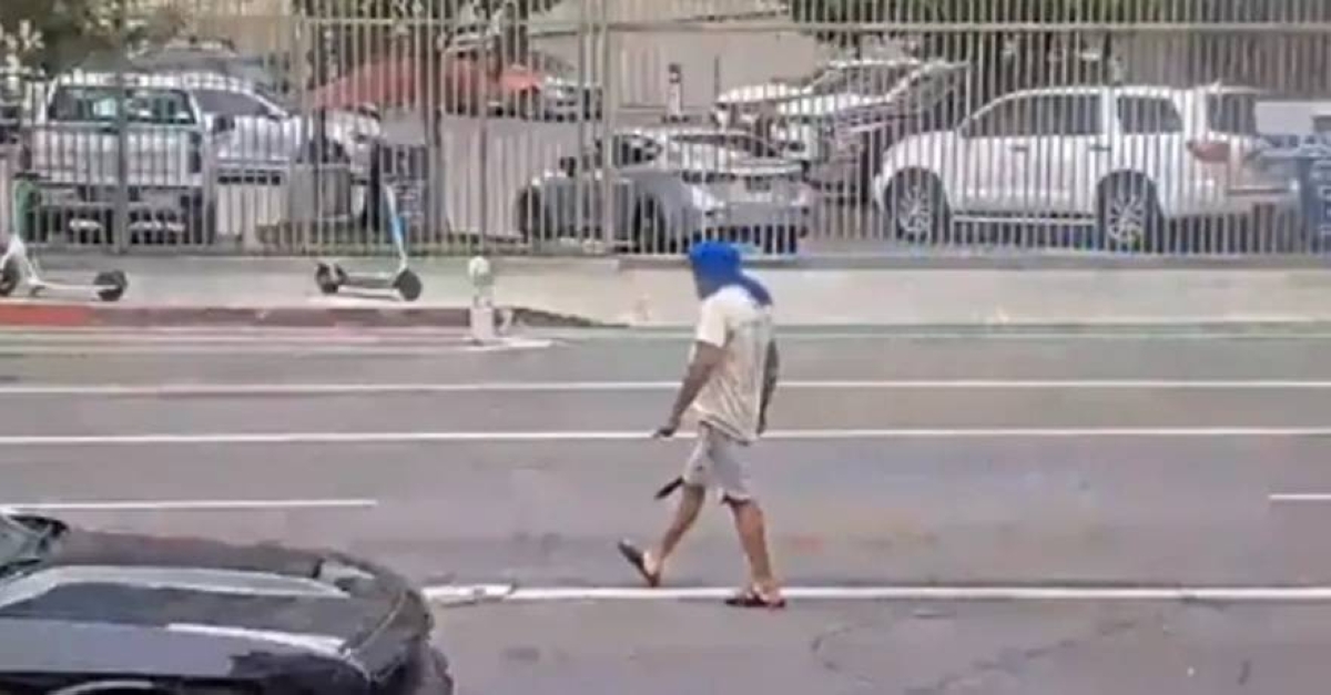 هندي يهاجم المارّة بـ«ساطور» في لوس أنجلوس