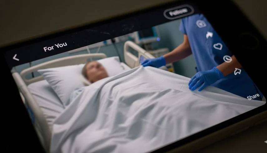 الجزائر: توقيف ممرضة بعد نشرها فيديو لجثة على «TikTok» الجزائر: توقيف ممرضة بعد نشرها فيديو لجثة على «TikTok»