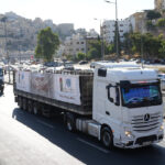 عبور قافلة مساعدات أردنية جديدة مكونة من 38 شاحنة لأهلنا بغزة