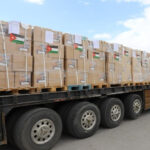 عبور قافلة مساعدات أردنية جديدة لقطاع غزة