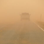 الدوريات الخارجية: غبار كثيف في الرويشد وأمطار غزيرة في الأزرق الجنوبي ومعان