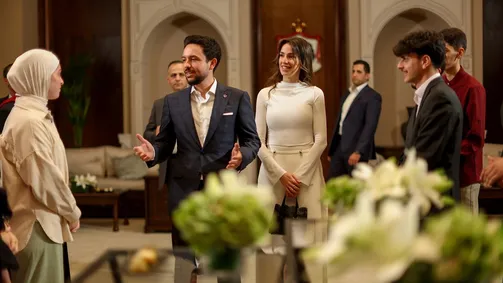 مقتطفات من استقبال ولي العهد أوائل التوجيهي (فيديو)