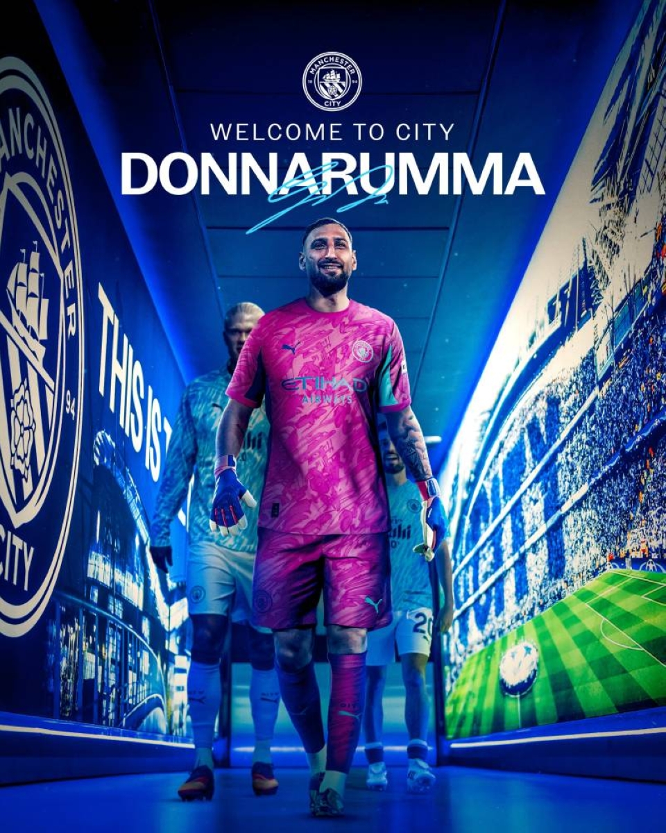 مانشستر سيتي يتعاقد مع العملاق الإيطالي دوناروما مانشستر سيتي يتعاقد مع العملاق الإيطالي دوناروما