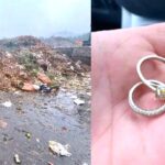 رحلة بحث في أكوام قمامة تنتهي باستعادة خاتمين ثمينين