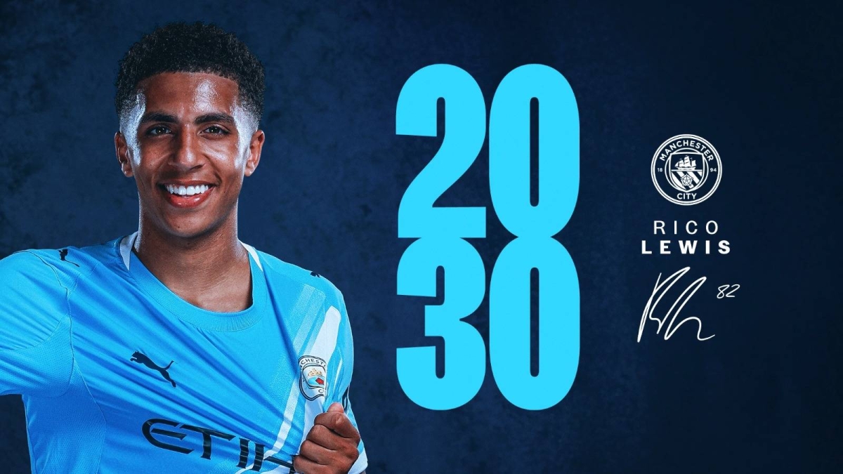 مانشستر سيتي يمدد عقد ريكو لويس حتى 2030 مانشستر سيتي يمدد عقد ريكو لويس حتى 2030