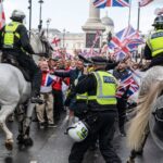 توقيف 24 متظاهراً.. رئيس الوزراء البريطاني: لن نسلّم بلادنا لمن ينشد العنف