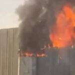 حريق يلتهم مجمعاً تجارياً في «زيونة بغداد»