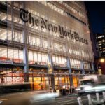 اتهامات خطيرة بعد طلاء مبنى صحيفة أمريكية بـ«شعارات غزة»