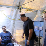 المستشفى الميداني الأردني جنوب غزة/7 ينظم حملة للتبرع بالدم