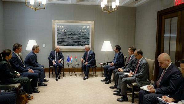 الملك يلتقي رئيس وزراء لوكسمبورغ ويثمن نية بلاده الاعتراف بالدولة الفلسطينية