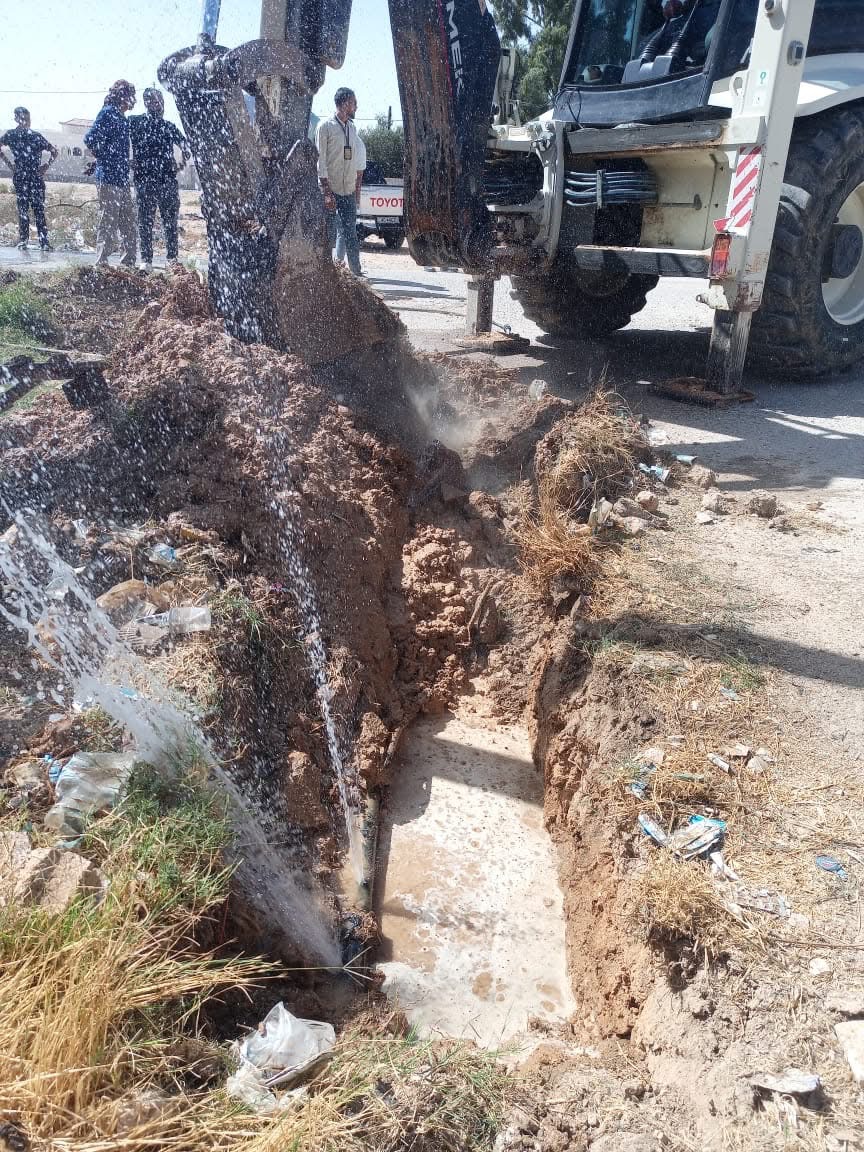 ضبط اعتداءات على خطوط المياه في سحاب والبيادر وعجلون