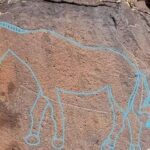 قبل 12,000 عام.. سكان النفود يتفاهمون بلغة «الرسم على الصخور»!