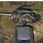 مروحية تسقط فوق سيارة بأستراليا