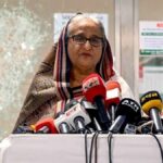 الشيخة حسينة تعلن التحدي من المنفى