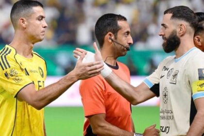 نشر صورة «كريستيانو وبنزيما».. ماذا قال «إنفانتينو» للاتحاديين عقب فوزهم على النصر؟