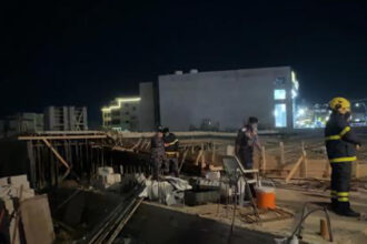 إصابات إثر انهيار مبنى قيد الإنشاء في إربد