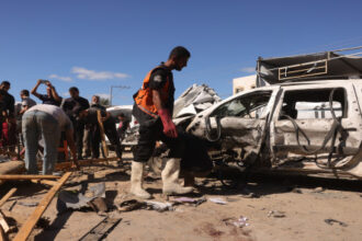 شهداء وجرحى في قصف إسرائيلي على مناطق في قطاع غزة​ 