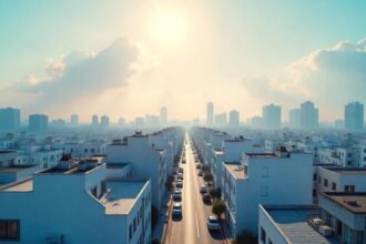 ابتكار طلاء بالذكاء الاصطناعي لتبريد المباني ابتكار طلاء بالذكاء الاصطناعي لتبريد المباني