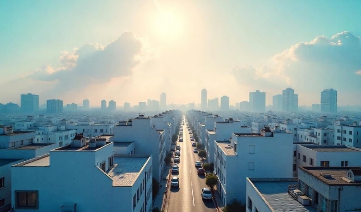 ابتكار طلاء بالذكاء الاصطناعي لتبريد المباني ابتكار طلاء بالذكاء الاصطناعي لتبريد المباني