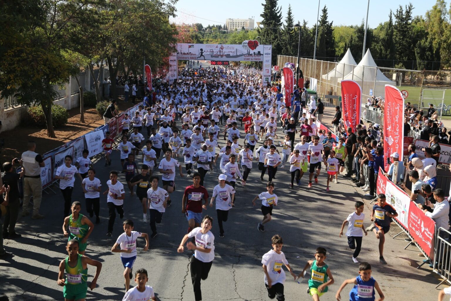 اختتام سباق الأطفال الخاص بالنسخة الخامسة عشرة من برومين ماراثون عمّان