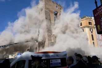 دماء في روما.. انهيار برج تاريخي قديم