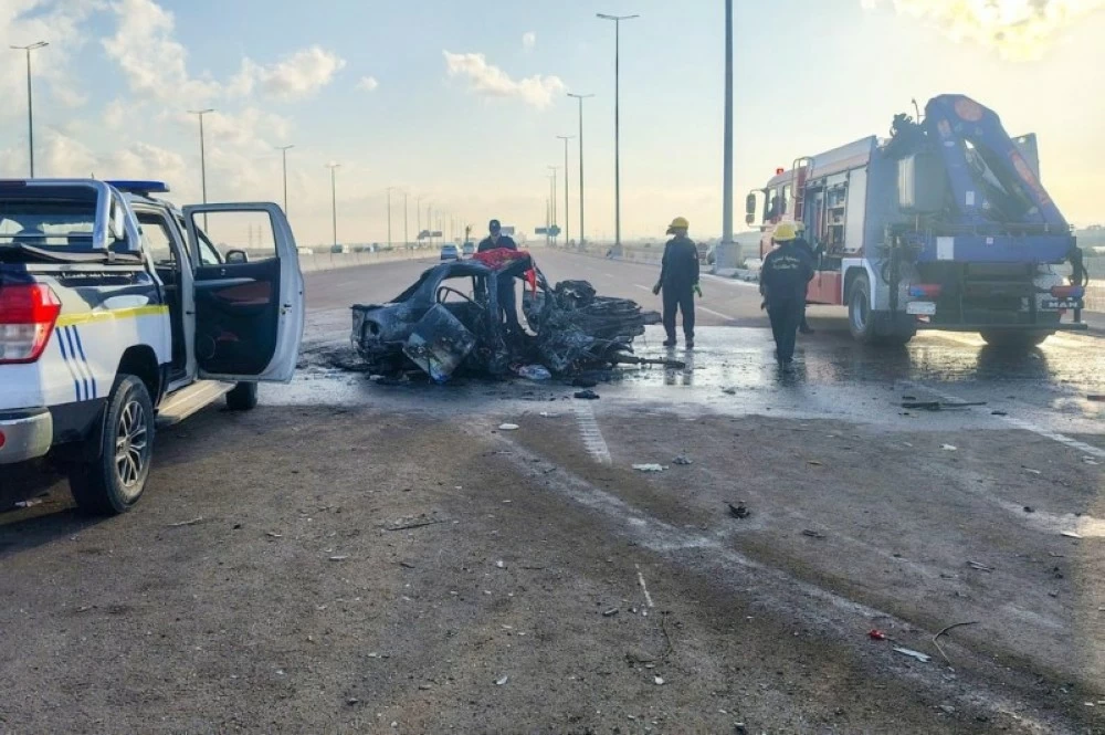 كارثة تودي بحياة 3 أشخاص على الطريق الساحلي الدولي بالإسكندرية كارثة تودي بحياة 3 أشخاص على الطريق الساحلي الدولي بالإسكندرية