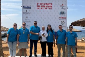 البنك الأردني الكويتي يرعى النسخة الرابعة من بطولة السباحة الحرة في “تالابي” العقبة