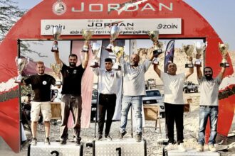 الأردنية لرياضة السيارات تعلن نتائج سباق الدفع الرباعي