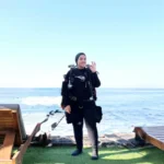 غيداء عبدالرزاق تبلغ عمق 127 متراً في البحر الأحمر