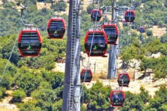 توقف تشغيل تلفريك عجلون اليوم بسبب الظروف الجوية