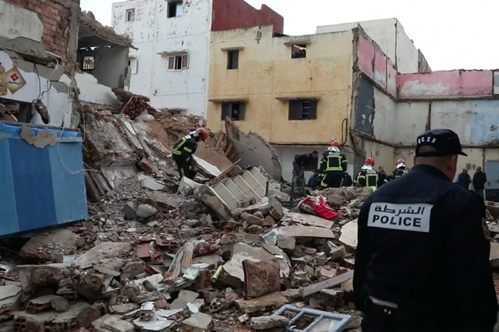 مصرع شخصين في انهيار جزئي لمبنى في الرباط