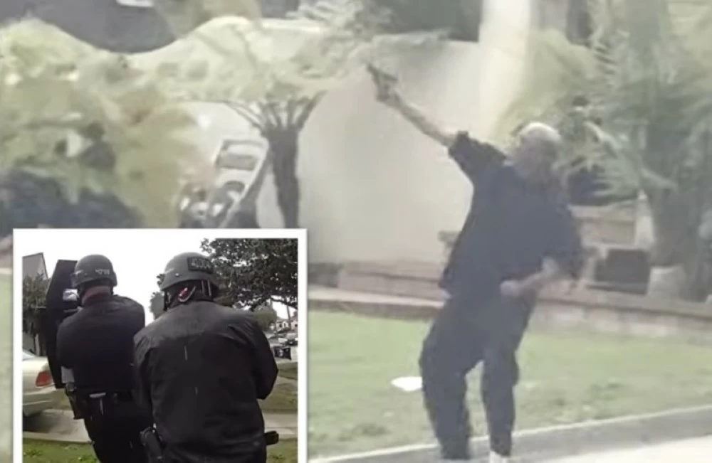 مسلّح يطلق النار على هليكوبتر شرطة في لوس أنجلوس.. وكلب يوقفه!