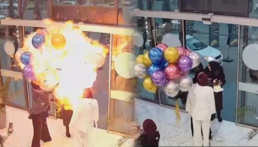 بالونات هدايا عيد الميلاد تسبّب كارثة.. امرأة تحرق وجه صديقتها بالونات هدايا عيد الميلاد تسبّب كارثة.. امرأة تحرق وجه صديقتها
