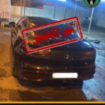 ضبط مركبة يقودها سائق متهور يقوم باستعراضات خطيرة على الطريق