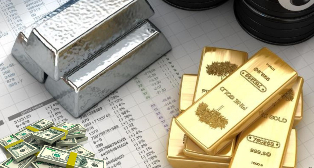 انخفاض أسعار الذهب والفضة والنفط عالميا مع استقرار الدولار عالميا