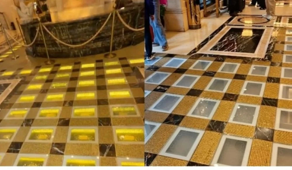 «جنون الذهب»: فندق صيني يقتلع أرضيته الأسطورية ويبيعها بـ13 مليون دولار