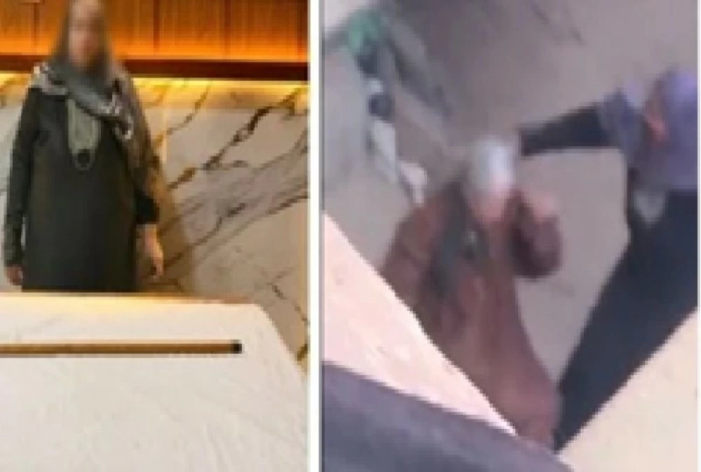 «جبروت بلا رحمة».. مصرية تضرب والدتها المسنة بالعصا